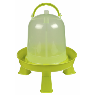 Kunststoff-Tränke grün, 1,5 l, mit Füßen, für Küken und Hühner