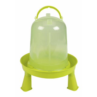 Kunststoff-Tränke grün, 3 l, mit Füßen, für Küken und Hühner