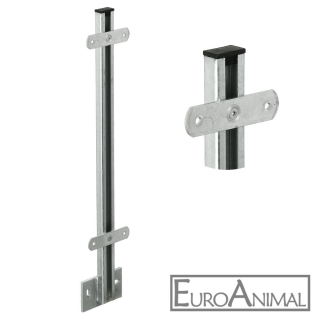 PITZL® Balkonsäule mit C-Profil 50x30x15x3; fvz.; stirnseitig zum Andübeln, Höhe 1000mm
