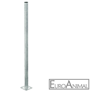 PITZL® Balkonsäule mit Quadratrohr 30x30x2; fvz.; zum Aufdübeln, Höhe 1000mm