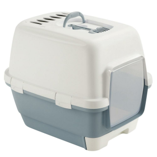Katzentoilette Cathy Clever & Smart blau, mit SCHIEBFACH 58x45x48