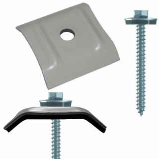 100 Kalotten 33mm - 48° RAL 9002 + 100 FaBa 6,5x75