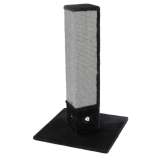 Kratzsäule 4-Corner, schwarz,  48x48x80cm