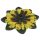 Schnüffelteppich Sunflower, gelb/grün, D = 40cm