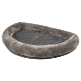 Fensterliegebett halbrund, 55x35cm, grau, variabel...