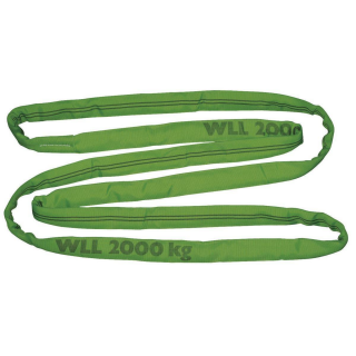 Rundschlinge grün, Tragkraft 2t/4t; Länge/Umfang 1,5m/3m
