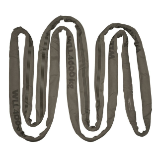 Rundschlinge grau, Tragkraft 4t/8t; Länge/Umfang 2m/4m