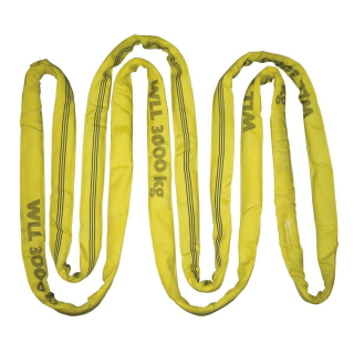 Rundschlinge gelb,Tragkraft 3t/6t; Länge/Umfang 6m/12m