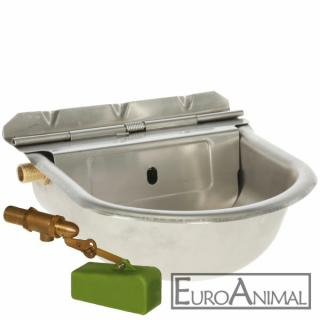 SET Edelstahl-Schwimmertränke S1098 + Ersatzschwimmerventil #22182 für Niederdruck