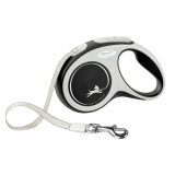 flexi Leine New COMFORT S 5m Gurt, max. 15kg, schwarz