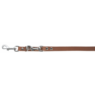 MEXICA Führleine taupe 18 mm, 200 cm, genietet