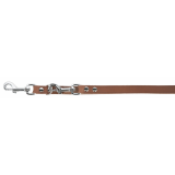 MEXICA Führleine taupe 12 mm, 200 cm, genietet