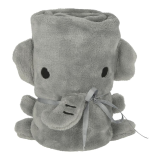 Welpendecke Elefant, grau, 72x51cm