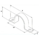 Vollschelle leicht, 34 mm; 1" galvanisch verzinkt