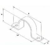 Vollschelle leicht, 42 mm; 1 1/4" galvanisch verzinkt