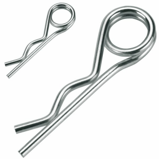 Federstecker, doppelte Ausführung, verzinkt - 6x120 mm