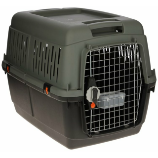 Transportbox IATA Eco Größe 4, mit Metalltür,  70x50x51,5cm, schwarz