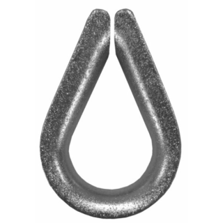 Kausche verzinkt ähnlich DIN 6899 Typ BF - 4 mm