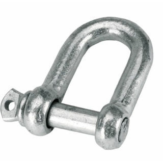 Schäkel geschmiedet, verzinkt, gerade Form - 6 mm
