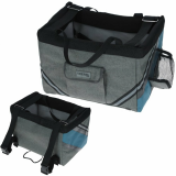 Fahrradtasche  Vacation grau/blau, 38x29x25cm