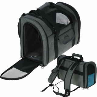 Rucksack Vacation 31x24x38cm, grau/blau