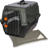 Transportbox IATA Eco Größe 3 + Kissen Cleo,...