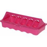Futtertrog Kunststoff pink für Küken, 20 x 9cm