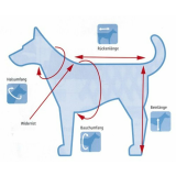 Outdoor Hundemantel Malmö, Gr. XXL, schwarz/neon-gelb, 60 cm