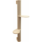 Kratzsäule Timber zur Wandbefestigung, 127 cm x 11 cm