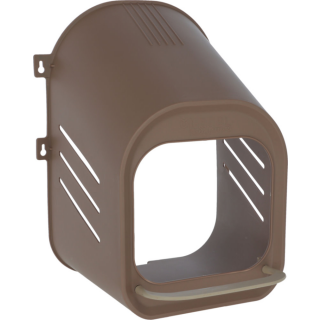 Legenest für Wandmontage, braun, 40 x 42 x 51 cm