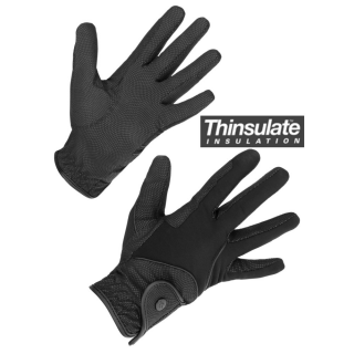 Winter-Reithandschuh Nerica, schwarz, Gr. 9 / L