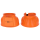 Springglocken Gummi, paarweise, Klettverschluss, orange, Gr. S