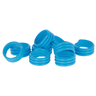 Hühnerringe 10mm blau, 100 Stück
