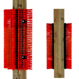 flexible Kratzbürste rot; ca.  43cm  x 30cm x 9,5cm