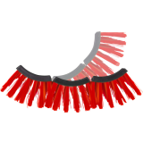 flexible Kratzbürste rot; ca.  43cm  x 30cm x 9,5cm