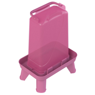 Geflügeltränke Kunststoff pink, 3,5 l, mit Füßen