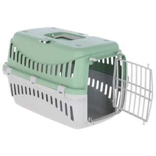Transportbox Expedion m.Kunststofftür, 45x30,5x30cm, Mint/Hellgrau