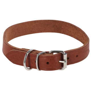 Halsband Tuscany, braun, 15 mm, verstellbar 29 - 35 cm, Vollrindleder