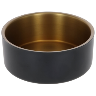 Edelstahlnapf Golden,  1800ml,  Ø20,5 cm, Höhe 8,2 cm