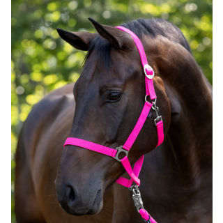 Nylonhalfter Hippo, Full pink