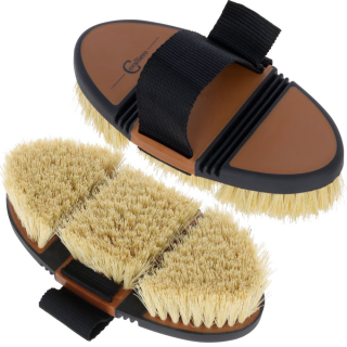Covalliero Flex Kardätsche Nature Bristles braun/schwarz 2K