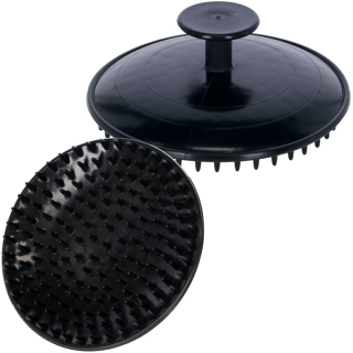 Gumminoppenstriegel schwarz 12,5cm