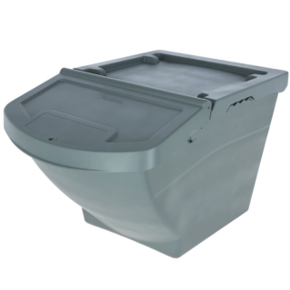 Futterbox 40 Liter, stapelbar, mit Deckel