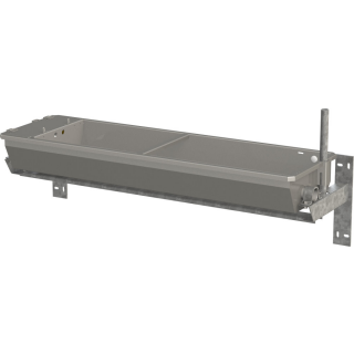 Edelstahl Kipptränke 1,5m  mit Wandkonsole und Heizung 200/24V