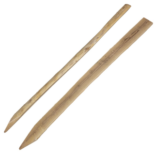 Robinien-Pfahl halbiert 13-15cm x 200cm; Streckenpfahl
