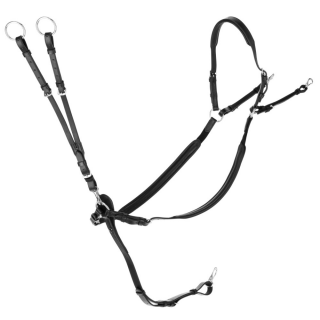 Vorderzeug Leder, schwarz, Cob