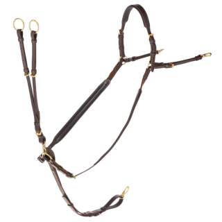 Vorderzeug Leder, braun, Cob