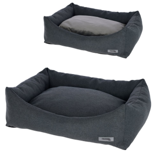 Kuschelbett Platin Ortho 80x60x25cm mit Wendekissen