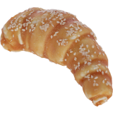 30 Stück Rinderhaut-Croissant mit Huhn, 11-13cm,...