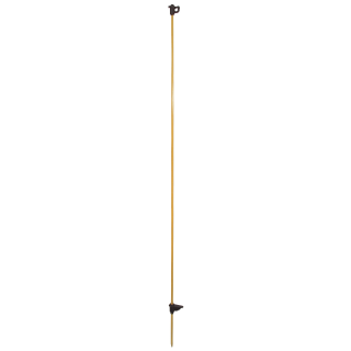 25 Stück Fiberglaspfahl Ø 10mm x 160cm mit Trittfuß und Isolator